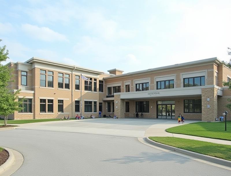 Exterior view of Moreau Programming Academy building in Lyon